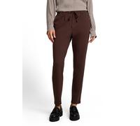 Jogger Pants TOM TAILOR "Loose - Slim", Damen, Gr. 34, Länge 32, braun (java schwarz braun), Web, Obermaterial: 60% Viskose, 34% Polyamid, 6% Elasthan. Futter: 100% Polyester, lässig geschnitten lang,