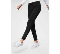 Jogger Pants TOM TAILOR "Loose - Slim", Damen, Gr. 34, Länge 32, schwarz (deep schwarz), Web, Obermaterial: 60% Viskose, 34% Polyamid, 6% Elasthan, unifarben, lässig geschnitten lang, Hosen Jogger Pan
