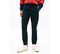 Jogger Pants TOMMY JEANS "TJM SCANTON COTTON CANVAS", Herren, Gr. S, N-Gr, schwarz night navy, Web, Obermaterial: 97% Baumwolle, 3% Elasthan, Hosen, mit elastischem Bund (66963838-S) schwarz night nav