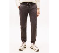 Jogger Pants TOMMY JEANS "TJM SCANTON COTTON CANVAS", Herren, Gr. XXL, N-Gr, washed schwarz, Web, Obermaterial: 97% Baumwolle, 3% Elasthan, Hosen, mit elastischem Bund (51694426-XXL) washed schwarz