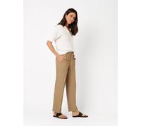 Jogger Pants TONI "Sue Ankle", Damen, Gr. 38, Lang, braun (braun 731), Stoff, Obermaterial: 100% Polyester PES., unifarben, slim fit normal, Hosen, aus leichtem Twill (32725511-38) braun 731