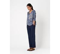 Jogger Pants TONI "Sue Ankle", Damen, Gr. 42, Lang, blau (dunkelblau 059), Stoff, Obermaterial: 100% Polyester PES., unifarben, slim fit normal, Hosen, aus leichtem Twill (84952910-42) dunkelblau 059