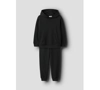 Jogginganzug NAME IT "NKMVIAN SWEAT SET BRU NOOS", Jungen, Gr. 158, schwarz (blank), Sweatware, Obermaterial: 100% Baumwolle, unifarben, Basic, Sportanzüge Jogginganzug (21923115-158) schwarz (blank)