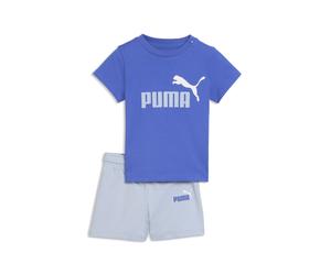 Jogginganzug PUMA "Minicats Essentials T-Shirt und Shorts Set. Kinder", Jungen, Gr. 86, blau (royal sapphire blau), Obermaterial: 100% Baumwolle. Rippe: 80% Baumwolle, 20% Polyester, Sportanzüge Joggi