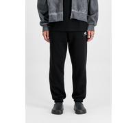 Sweathose ALPHA INDUSTRIES "Basic Jogger Small Logo II", Herren, Gr. 3XL, N-Gr, schwarz, Sweatware, Obermaterial: 80% Baumwolle, 20% Polyester, bedruckt, slim fit lang, Hosen Sweathose (84326409-XXXL)