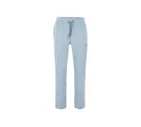 Jogginghose ALPHA INDUSTRIES "Embroidery Jogger", Herren, Gr. S, Normalgrößen, bunt (graublau), Obermaterial: 80% Baumwolle, 20% Polyester, Hosen Jogginghose (90766638-S) graublau