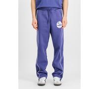 Jogginghose ALPHA INDUSTRIES "Logo Jogger", Herren, Gr. M, Normalgrößen, lila (night lila), Obermaterial: 80% Baumwolle, 20% Polyester, Hosen Jogginghose (63567213-M) night lila