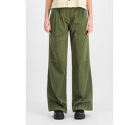 Jogginghose ALPHA INDUSTRIES "Sailor Pants W", Damen, Gr. XS, Normalgrößen, grün (schwarz olive), Obermaterial: 100% Baumwolle, Hosen Jogginghose (25934146-XS) schwarz olive
