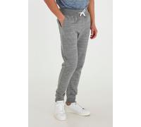 Jogginghose BLEND "BHHenny", Herren, Gr. 3XL, US-Größen, pewter mix, Sweatware, 60% Baumwolle, 40% Polyester, regular fit lang, Hosen Jogginghose, Sweatpants mit Gummi-Patch (22049143-XXXL) pewter mix
