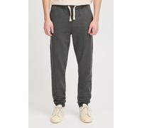 Jogginghose BLEND "BHTilo", Herren, Gr. L, US-Größen, charcoal, Sweatware, 60% Baumwolle, 40% Polyester, unifarben, regular fit lang, Hosen Jogginghose, Gemütliche Sweathose mit kontrastfarbenen Tunne