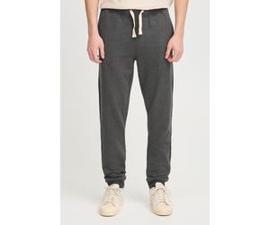 Jogginghose BLEND "BHTilo", Herren, Gr. M, US-Größen, charcoal, Sweatware, 60% Baumwolle, 40% Polyester, unifarben, regular fit lang, Hosen Jogginghose, Gemütliche Sweathose mit kontrastfarbenen Tunne