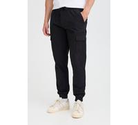 Jogginghose BLEND "BHTino", Herren, Gr. 36, Länge 34, schwarz, Twill, 98% Baumwolle, 2% Elasthan, unifarben, normal lang, Hosen Jogginghose, Stilvolle Cargohose mit Taschen (66740567-36) schwarz