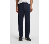Jogginghose BOSS GREEN, Herren, Gr. L, N-Gr, blau (dunkelblau402), Web, Obermaterial: 99% Polyester, 1% Elasthan, unifarben, regular fit lang, Hosen Jogginghose, Jogpants Sweatpants Stretchhose (52561