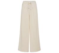 Jogginghose BOSS ORANGE "Elenyx Premium Damenmode", Damen, Gr. S (36), N-Gr, open weiß 118, Sweatware, Obermaterial: 85% Baumwolle, 13% Polyamid, 2% Elasthan, unifarben, relaxed fit lang, Hosen Joggin