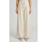 Jogginghose BOSS ORANGE "Elenyx Premium Damenmode", Damen, Gr. XL (42), N-Gr, open weiß 118, Sweatware, Obermaterial: 85% Baumwolle, 13% Polyamid, 2% Elasthan, unifarben, relaxed fit lang, Hosen Joggi