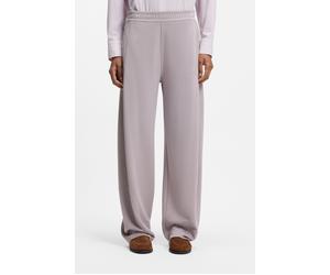 Jogginghose BOSS ORANGE "Eluxey Premium Damenmode", Damen, Gr. L (40), N-Gr, open lila 540, Sweatware, Obermaterial: 52% Modal, 46% Polyester, 2% Elasthan, unifarben, relaxed fit lang, Hosen Joggingho