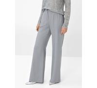 Jogginghose BRAX "Style MAINE", Damen, Gr. 38, Normalgrößen, grau, 53% Polyester, 43% Schurwolle, 4% Elasthan, Hosen (15915523-38) grau