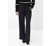 Jogginghose BRAX "Style MAINE", Damen, Gr. 44, Normalgrößen, schwarz, Web, 53% Polyester, 43% Schurwolle, 4% Elasthan, Hosen Jogginghose (54752230-44) schwarz