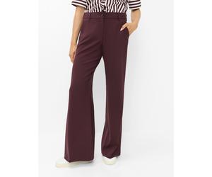 Jogginghose BRAX "Style MAINE", Damen, Gr. 46K (23), Kurzgrößen, dunkelviolett, Web, 53% Polyester, 43% Schurwolle, 4% Elasthan, Hosen Jogginghose (85738947-23) dunkelviolett