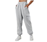 Jogginghose Cargo Hosen Damen Hosen Damen Baggy Trainingshose Damen Lang Cargohose Sweatpants Athletische Baumwolle Hosen Mit Taschen Schlabberhose Softshellhose/Outdoorhose/Freizeithose