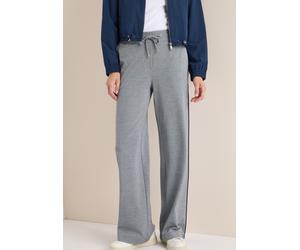 Jogginghose CECIL "Style Neele", Damen, Gr. XL (44), Länge 30, urban dunkelblau, Web, Obermaterial: 53% Polyester, 37% Viskose, 10% Elasthan. Futter: 100% Polyester, meliert, loose fit knöchellang, Ho