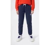 Jogginghose CHAMPION "Graphic Terry Elastic Cuff", Mädchen, Gr. M (140/146), N-Gr, nava, Obermaterial: 54% Baumwolle, 46% Polyester, Hosen Jogginghose, aus Baumwolle und Polyester, mit elastischem Bun
