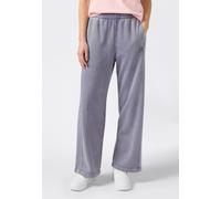 Jogginghose CHAMPION "ICONS Wash Wide Leg Pants", Damen, Gr. M, N-Gr, pmft, Obermaterial: 70% Baumwolle, 30% Polyester, Hosen Jogginghose (58144502-M) pmft