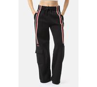 Jogginghose CIPO & BAXX "WR155", Damen, Gr. XL, US-Größen, schwarz, 70% Baumwolle, 30% Polyester, unifarben, relaxed fit lang, Hosen Jogginghose, sportliches Design (94728838-XL) schwarz
