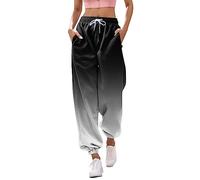 Jogginghose Damen, Damen Jogginghose Lang High Waist Trainingshose mit Taschen Schmetterling Drucken Sporthose Freizeithose Frauen Kordelzug Sweathose Jogging Hose Sweatpants Laufhosen