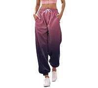 Jogginghose Damen, Damen Jogginghose Lang High Waist Trainingshose mit Taschen Schmetterling Drucken Sporthose Freizeithose Frauen Kordelzug Sweathose Jogging Hose Sweatpants Laufhosen