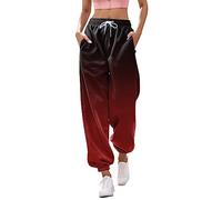 Jogginghose Damen, Damen Jogginghose Lang High Waist Trainingshose mit Taschen Schmetterling Drucken Sporthose Freizeithose Frauen Kordelzug Sweathose Jogging Hose Sweatpants Laufhosen