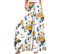 Jogginghose Damen High Waist Open Sporthose 3/4 Thermohose Lockere Weite Hose Sommer Elegantes Boot Schwangerschaftsleggins Esprit Hose Damen Sporthose Orange XL