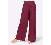 Jogginghose FEEL GOOD, Damen, Gr. 36/38, Normalgrößen, bunt (marine, bordeaux), 50% Baumwolle, 50% Viskose, unifarben, Hosen Jogginghose (61818033-36) marine, bordeaux