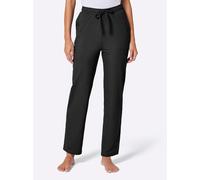Jogginghose FEEL GOOD, Damen, Gr. 48/50, Normalgrößen, schwarz, 95% Baumwolle, 5% Elasthan, unifarben, Hosen Jogginghose (53256445-48) schwarz