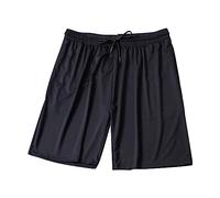 Jogginghose für Herren, elastische Taille, Netzstoff, schnelltrocknend, halbe Hose mit Taschen, einfarbig, leichte Wanderhose, einfarbig, Sporthose, Übergröße, Sommer-Shorts für Training, M-5XL