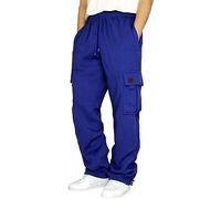 Jogginghose Herren Lang Vintage Lose Relaxed-Fit Aestethic Sweatpants Stoffhose Relaxed-Fit Outdoorhose Sweathose Freizeithosen für Männer Washed Breites Bein Jogging-Hose Sport Pants1