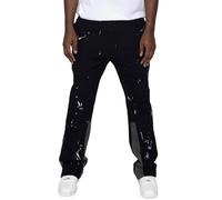 Jogginghose Herren Loose Fit Chino Hose Elegant Weit Freizeithose Weites Bein Gedruckte Schlaghose Leicht Lockere Atmungsaktiv Sporthose Komfortablem Alltagshosen Mit Kordelzug Trainingshose