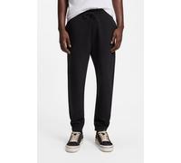 Jogginghose HUGO "Napin", Herren, Gr. 3XL, N-Gr, schwarz (schwarz001), Sweatware, Obermaterial: 100% Baumwolle, unifarben, regular fit lang, Hosen Jogginghose, mit kleinem Logo-Patch (44898435-XXXL) s