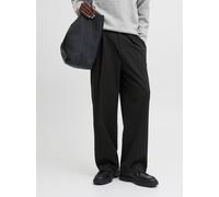 Jogginghose JACK & JONES "JPSTBILL DIEGO JOGGER NOOS", Herren, Gr. XS, N-Gr, dunkelgrau detail:minimal, Web, Obermaterial: 65% Polyester, 28% Viskose, 7% Elasthan, unifarben, weit knöchellang, Hosen J