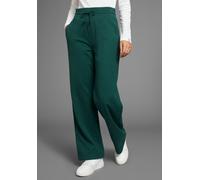 Jogginghose KANGAROOS, Damen, Gr. 32, N-Gr, grün (dunkelgrün), angeraute Sweatware, Obermaterial: 80% Baumwolle, 20% Polyester, bequem normal, Hosen Jogginghose, mit weitem Bein - NEUE FARBEN (9318126