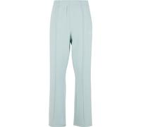 Jogginghose KARL KANI "Karl Kani Kani Sidestripe Trackpants", Herren, Gr. XS, US-Größen, lightaqua, sanftes weiß, 55% Polyester, 39% Baumwolle (Bio), 6% Elasthan, unifarben, loose fit, Hosen Joggingho