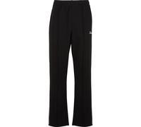 Jogginghose KARL KANI "Karl Kani Kani Sidestripe Trackpants", Herren, Gr. XS, US-Größen, schwarz, sanftes weiß, 55% Polyester, 39% Baumwolle, 6% Elasthan, loose fit, Hosen (90682144-XS) schwarz, sanft