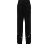 Jogginghose KARL KANI "Karl Kani Kani Varsity Velours Trackpants", Herren, Gr. M, US-Größen, schwarz (schwarz, weiß), 93% Polyester, 7% Elasthan, normal, Hosen Jogginghose (25052363-M) schwarz, weiß