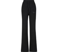 Jogginghose KARL KANI "Karl Kani Karl Kani Small Signature Knit Wide Leg Pants", Damen, Gr. M, US-Größen, schwarz, 100% Baumwolle, unifarben, normal, Hosen Jogginghose (89339620-M) schwarz
