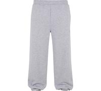 Jogginghose KARL KANI "Karl Kani Karl Kani Small Signature Os Sweatpants", Herren, Gr. XL, US-Größen, grau (grau melange), 75% Baumwolle, 25% Polyester, unifarben, oversize, Hosen Jogginghose (8887486