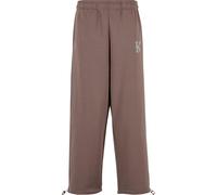 Jogginghose KARL KANI "Karl Kani KK OS Sidestripe Sweatpants", Herren, Gr. L, US-Größen, braun, 70% Baumwolle, 30% Polyester, loose fit, Hosen Jogginghose (52049634-L) braun