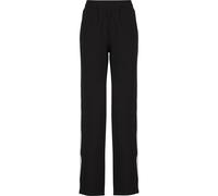 Jogginghose KARL KANI "Karl Kani Og Sidestripe Trackpants", Herren, Gr. XS, US-Größen, schwarz (schwarz, sanftes weiß), 55% Polyester, 39% Elasthan, 6% Baumwolle, gestreift, normal, Hosen Jogginghose 