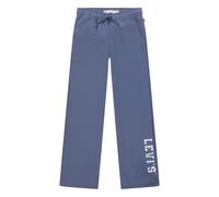 Jogginghose LEVI'S KIDS "LVG WIDE LEG FLEECE PANT", Mädchen, Gr. 8 (128), N-Gr, vintage indigo, Sweatware, Obermaterial: 70% Baumwolle, 30% Polyester, unifarben, lang, Hosen Jogginghose, mit weitem Be
