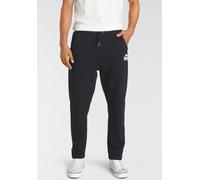 Jogginghose LONSDALE "CASSIDYS", Herren, Gr. 3XL, N-Gr, schwarz-weiß (schwarz, weiß), Obermaterial: 60% Baumwolle, 40% Polyester, Hosen Jogginghose (93030869-XXXL) schwarz, weiß