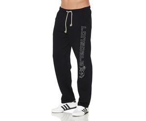 Jogginghose LONSDALE "STONESFIELD", Herren, Gr. M (48/50), N-Gr, schwarz, Obermaterial: 60% Baumwolle, 40% Polyester, unifarben, Hosen Jogginghose, 100% Baumwolle, elastischer Komfortbund, Topseller (
